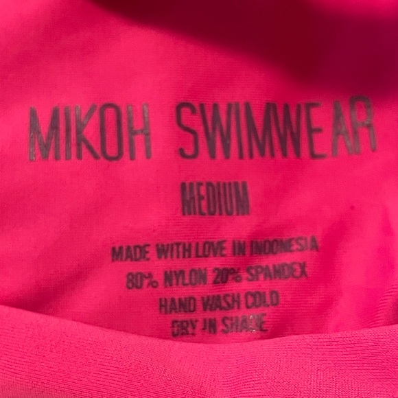 Mikoh Cape Town banded bandeau in sea berry - Picture 8 of 12